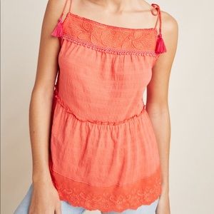 Anthropologie April Tied Top Size M